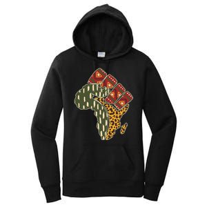 African Patterns Protest Fist Women's Pullover Hoodie