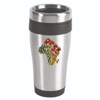 African Patterns Protest Fist 16oz Travel Tumbler