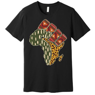 African Patterns Protest Fist Premium T-Shirt