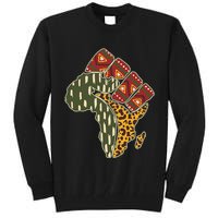 African Patterns Protest Fist Tall Sweatshirt