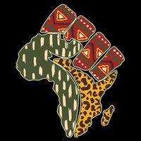 African Patterns Protest Fist Tall Sweatshirt