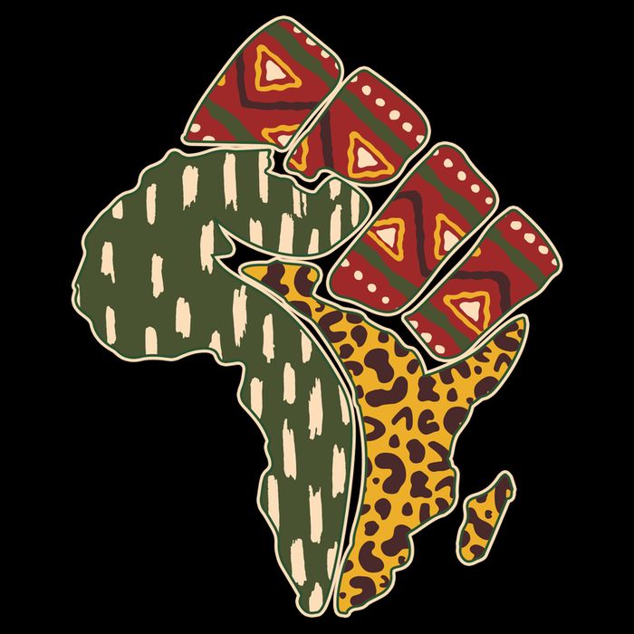African Patterns Protest Fist Tall Sweatshirt