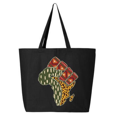 African Patterns Protest Fist 25L Jumbo Tote