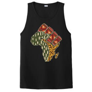 African Patterns Protest Fist PosiCharge Competitor Tank