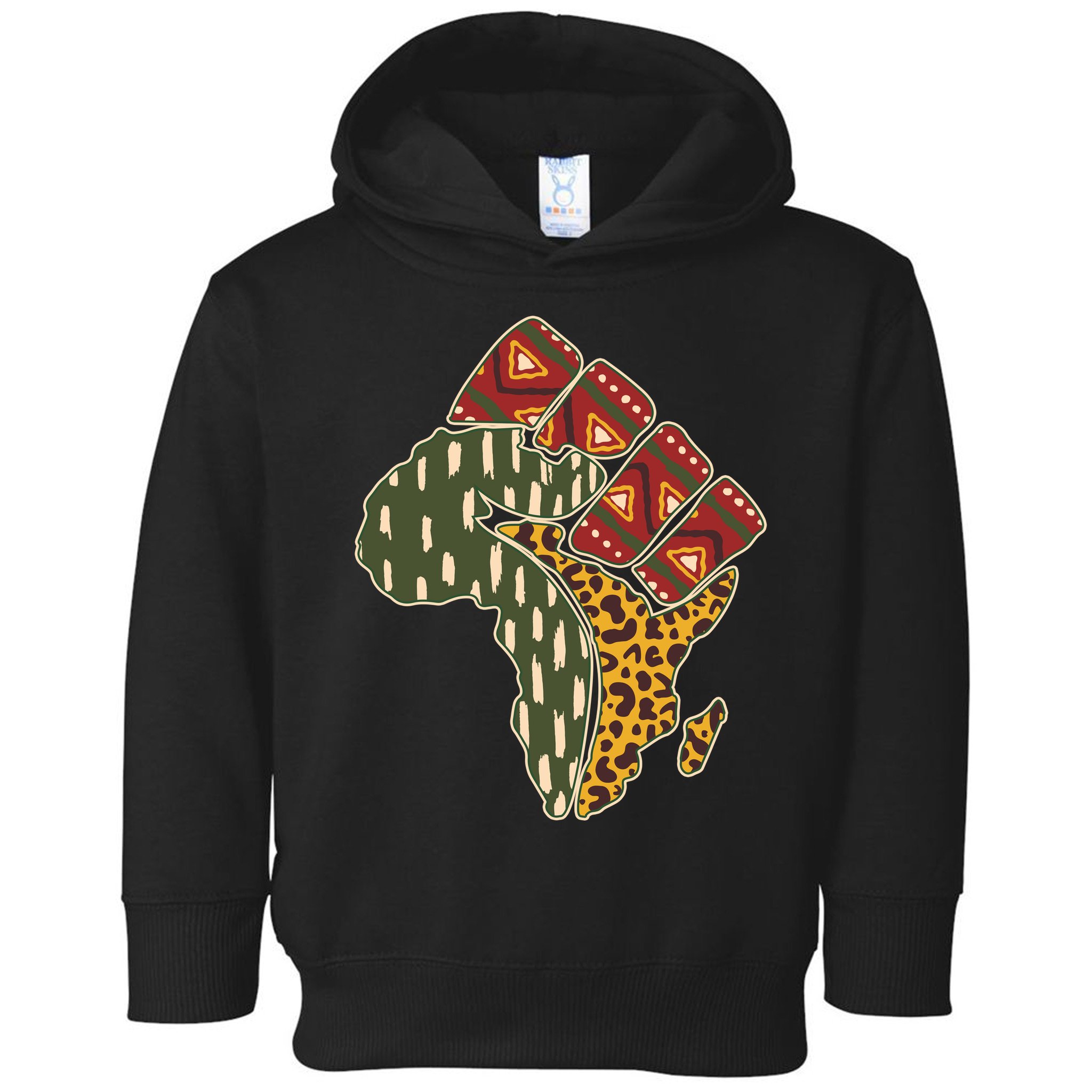 African Patterns Protest Fist Toddler Hoodie