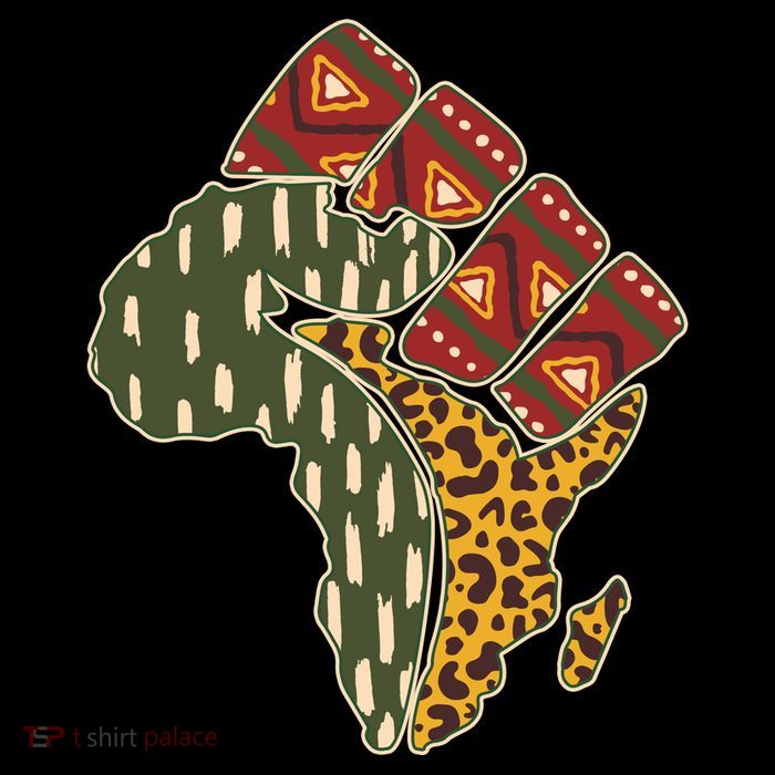 African Patterns Protest Fist Tank Top
