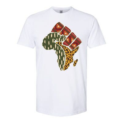 African Patterns Protest Fist Softstyle® CVC T-Shirt