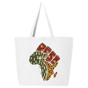 African Patterns Protest Fist 25L Jumbo Tote