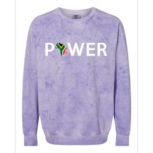 African Power Colorblast Crewneck Sweatshirt