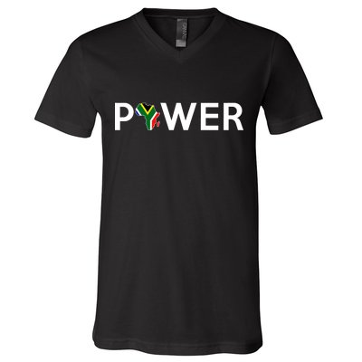 African Power V-Neck T-Shirt