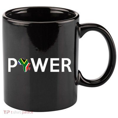 African Power 11oz C Handle Ceramic Mug