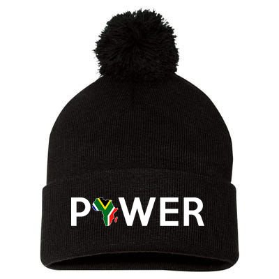 African Power Pom Pom 12in Knit Beanie