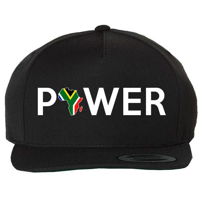 African Power Wool Snapback Cap