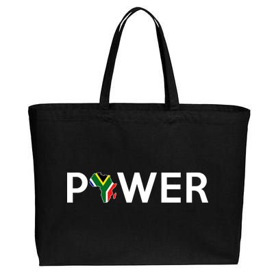 African Power Cotton Canvas Jumbo Tote