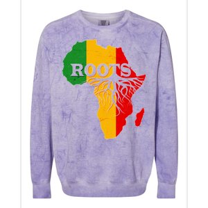 African Roots Black History Month Colorblast Crewneck Sweatshirt