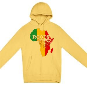 African Roots Black History Month Premium Pullover Hoodie