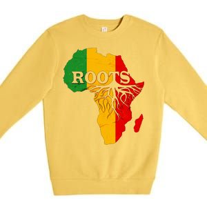 African Roots Black History Month Premium Crewneck Sweatshirt