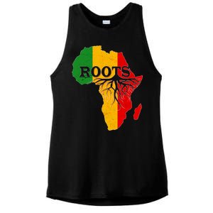 African Roots Black History Month Ladies PosiCharge Tri-Blend Wicking Tank