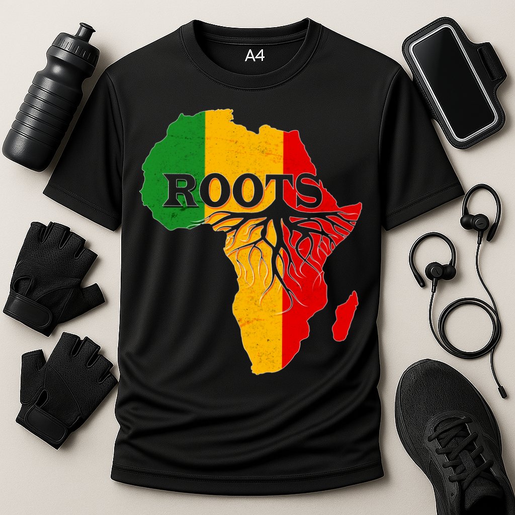 African Roots Black History Month Cooling Performance Crew T-Shirt