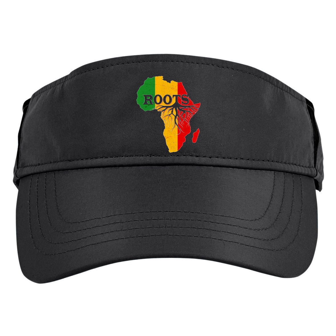 African Roots Black History Month Adult Drive Performance Visor