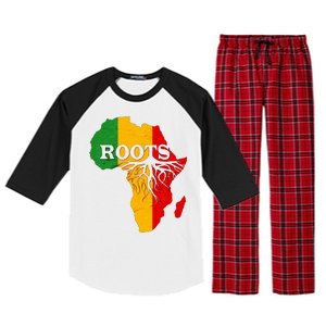 African Roots Black History Month Raglan Sleeve Pajama Set