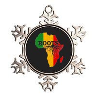 African Roots Black History Month Metallic Star Ornament