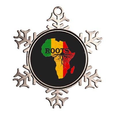 African Roots Black History Month Metallic Star Ornament