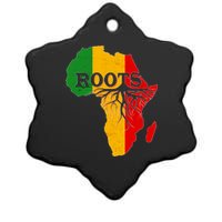 African Roots Black History Month Ceramic Star Ornament