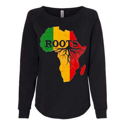 African Roots Black History Month Womens California Wash Sweatshirt