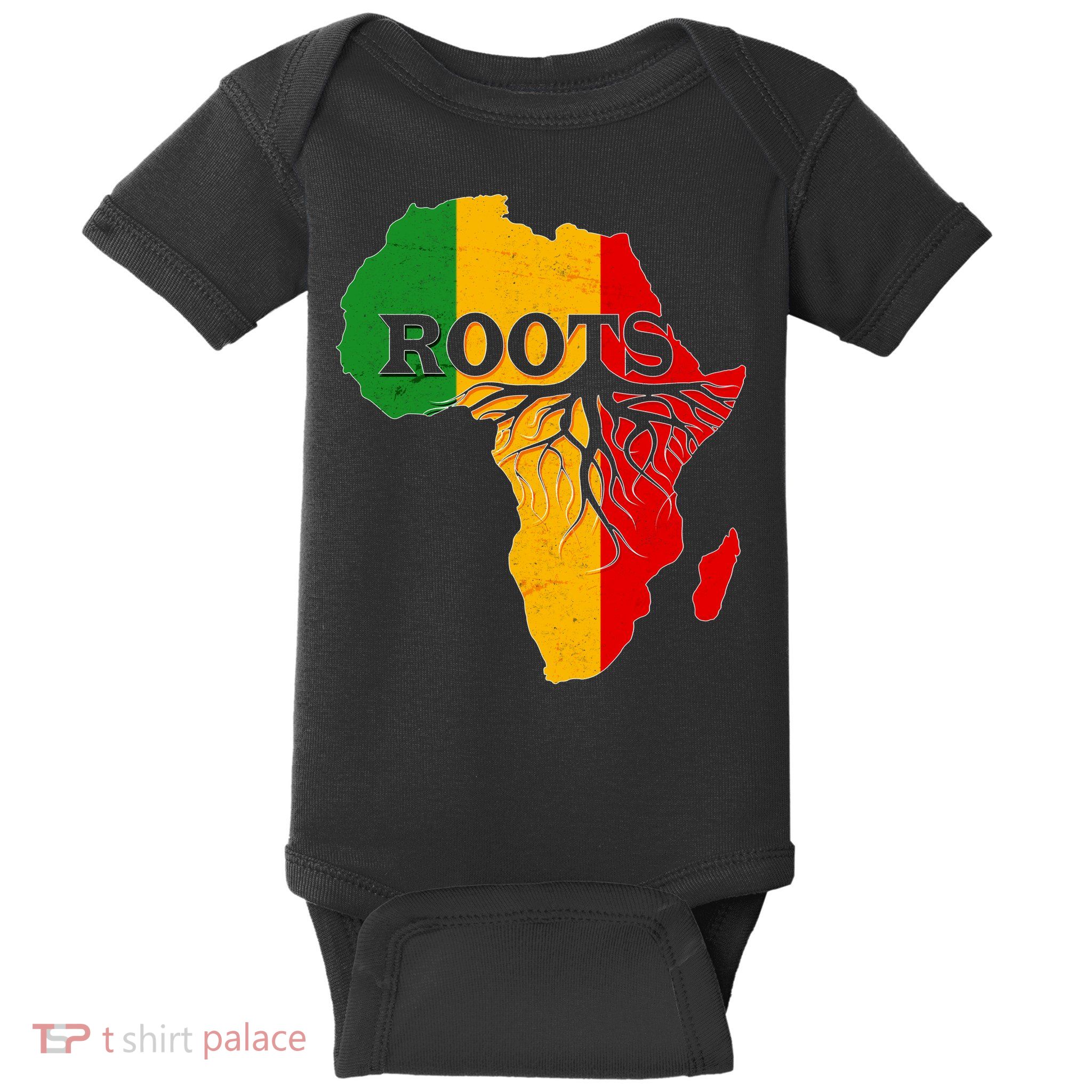 African Roots Black History Month Baby Bodysuit
