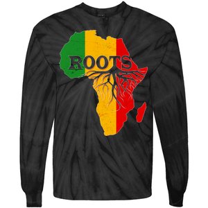 African Roots Black History Month Tie-Dye Long Sleeve Shirt