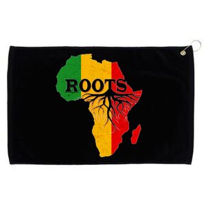 African Roots Black History Month Grommeted Golf Towel