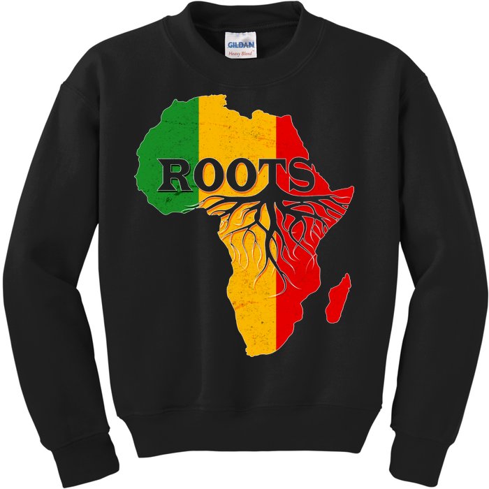 African Roots Black History Month Kids Sweatshirt