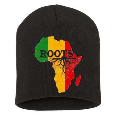 African Roots Black History Month Short Acrylic Beanie