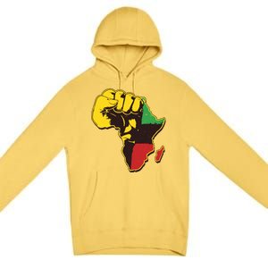 African Traditional Colors Protest Fist Premium Pullover Hoodie