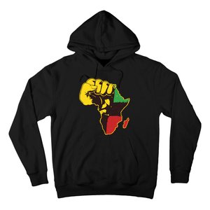 African Traditional Colors Protest Fist Hoodie