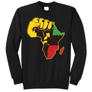 African Traditional Colors Protest Fist Sweatshirt