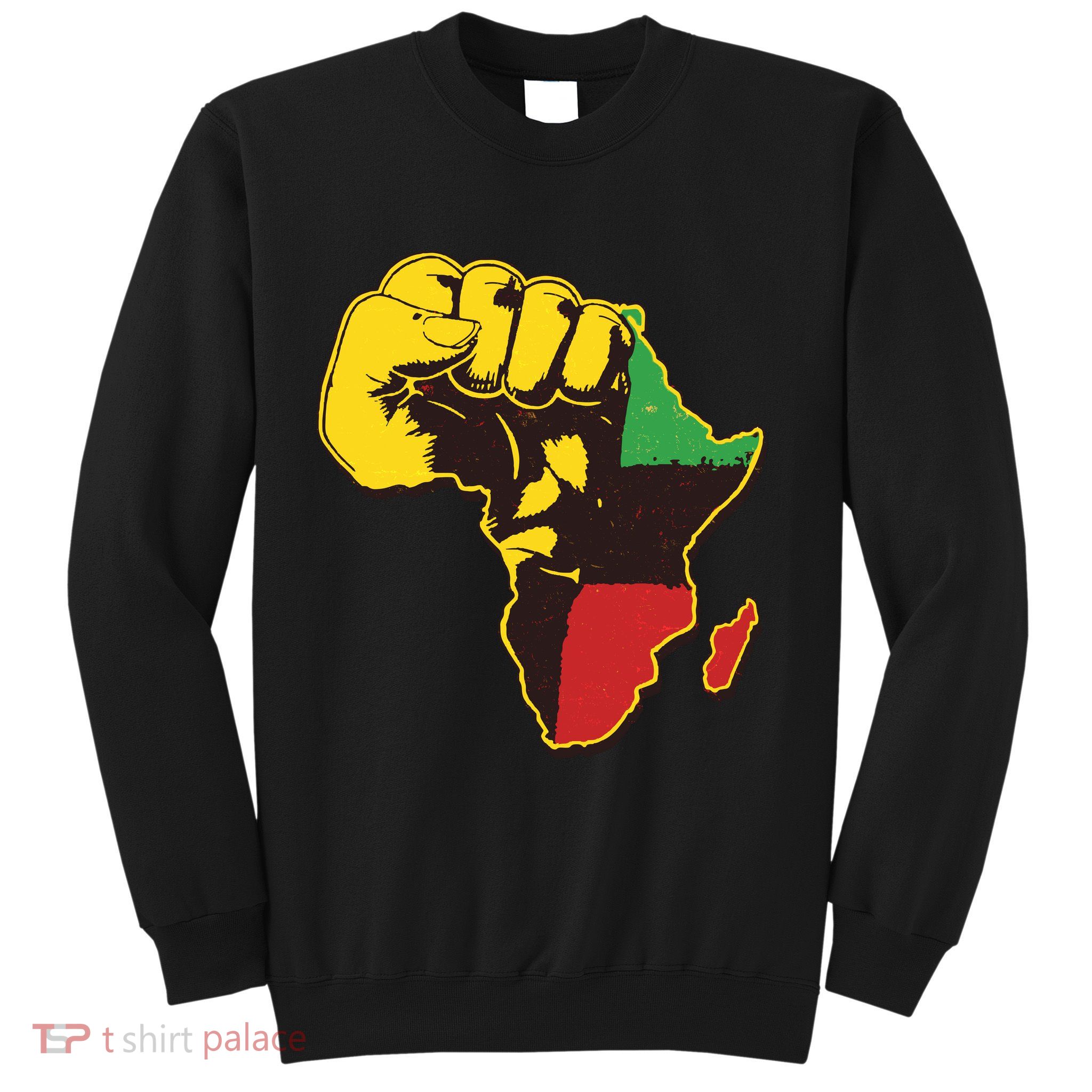 African Traditional Colors Protest Fist Sweatshirt
