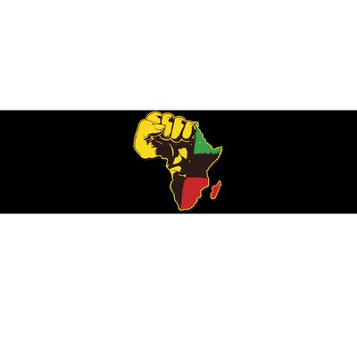 African Traditional Colors Protest Fist Bumper Sticker