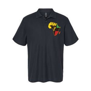 African Traditional Colors Protest Fist Softstyle Adult Sport Polo