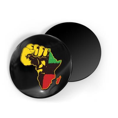 African Traditional Colors Protest Fist Magnet