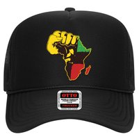 African Traditional Colors Protest Fist Trucker Hat