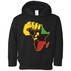 African Traditional Colors Protest Fist Toddler Hoodie