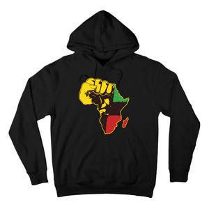 African Traditional Colors Protest Fist Tall Hoodie