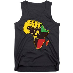 African Traditional Colors Protest Fist Tank Top