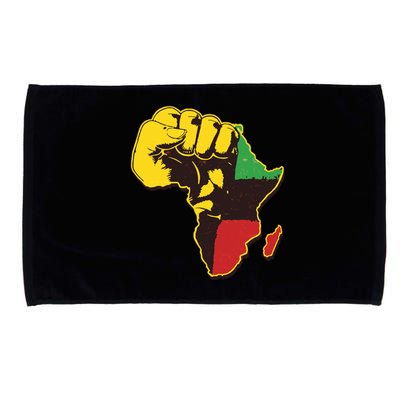 African Traditional Colors Protest Fist Microfiber Hand Towel