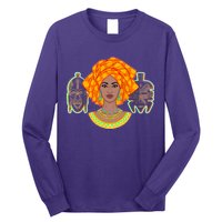 African Woman With Tribal Masks Long Sleeve Shirt