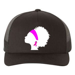 Afro Breast Cancer Awareness Yupoong Adult 5-Panel Trucker Hat