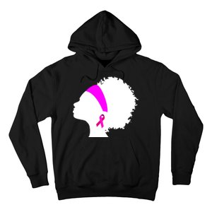 Afro Breast Cancer Awareness Hoodie