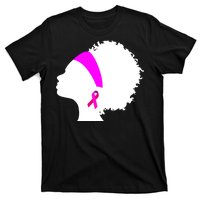 Afro Breast Cancer Awareness T-Shirt